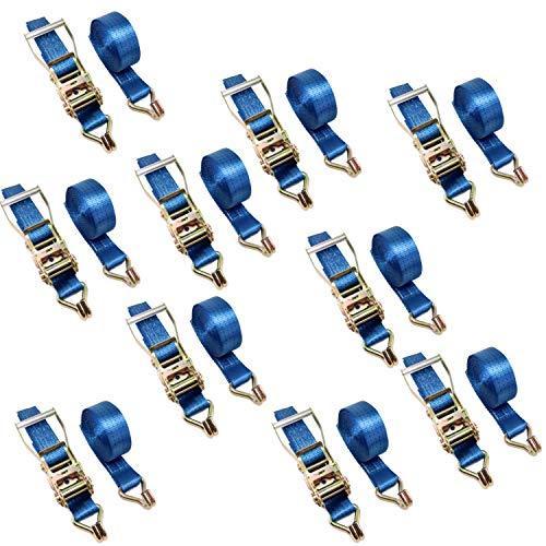 日本未入荷 5m 巻側 1m 固定側 50mm ベルト幅 ラチェット式 10本セット ラッシングベルト Helix 破断荷重5000kg 日本語説明書付き 固定 荷締め 5t タイプ J フック その他バイス クランプ Www Oroagri Eu