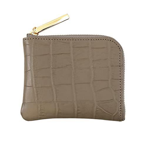 クロコ型mini レディースファッション クロコ型押しレザー 薄くて軽いコンパクトミニl字財布 ミニマム財布 トープ ネットショップ クロコ型押しレザー 薄くて軽いコンパクトミニl字財布 ミニマム財布 財布 A B09c1vyz76 2301 アイエスケー 東京銀座