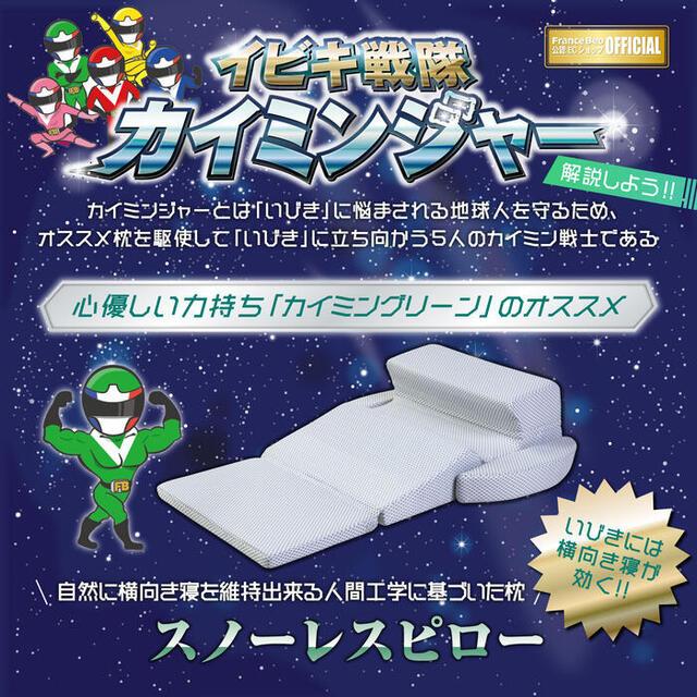 フランスベッド（FRANCEBED） 送料無料 スノーレスピロー いびき対策