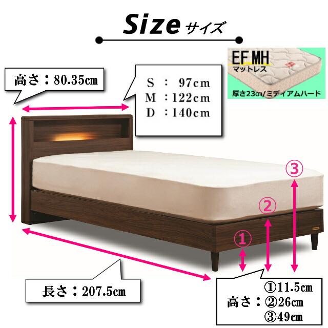 【新品】 フランスベッド ダブル マットセット スコット レッグ EFMHマットレス キャビネット コンセント ミディアムハード 羊毛入り 防菌防臭 防ダニ加工 組立設置無料 【SKC1851036451】(65550円)