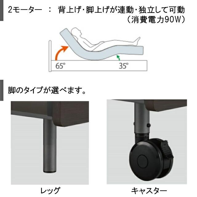 【最安値挑戦中】 マット付き フランスベッド　クォーレックス　CU-201F　キャスター　フラット　2モーター　ワイヤード　マイクロRX-DLX シングル　電動ベッド 設置無料 【QGW4095573505】(145035円)
