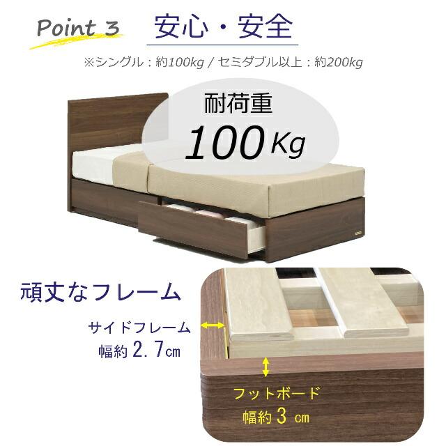 特別価格 ベッドセット フランスベッド セミダブル PR70-05F DR TW-105PWα-MON マットレス ミディアムソフト マットセット 日本製 設置無料_9
