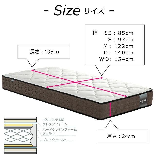 特別価格 ベッドセット フランスベッド ダブル PR70-06C LG TW-106AgPWα-MON マットレス ミディアムソフト マットセット 日本製 設置無料_19