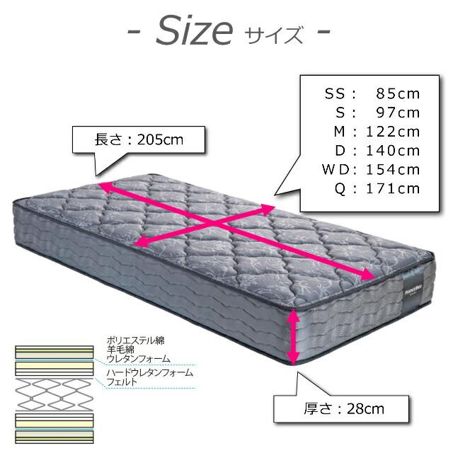 フランスベッド（FRANCEBED） ロングサイズ マットレス クイーンロング 