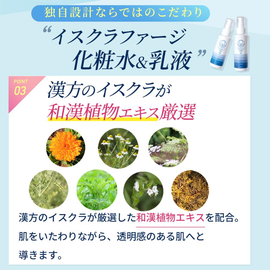 イスクラファージフルセット 美容液 50ml 薬用洗顔料 200ml 薬用化粧水 120ml 乳液 100ml| バクテリオファージ ファージ 吹き出物 背中ニキビ |  | 11
