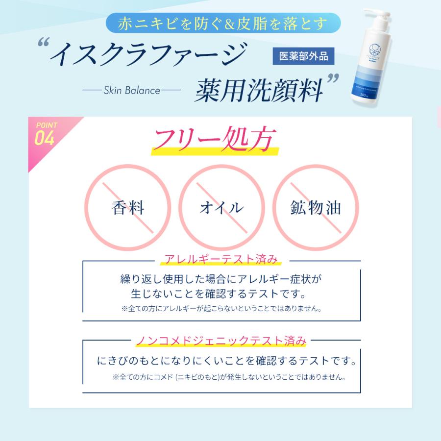 イスクラファージ Skin Balance 薬用洗顔料200ml 美容液50ml|背中