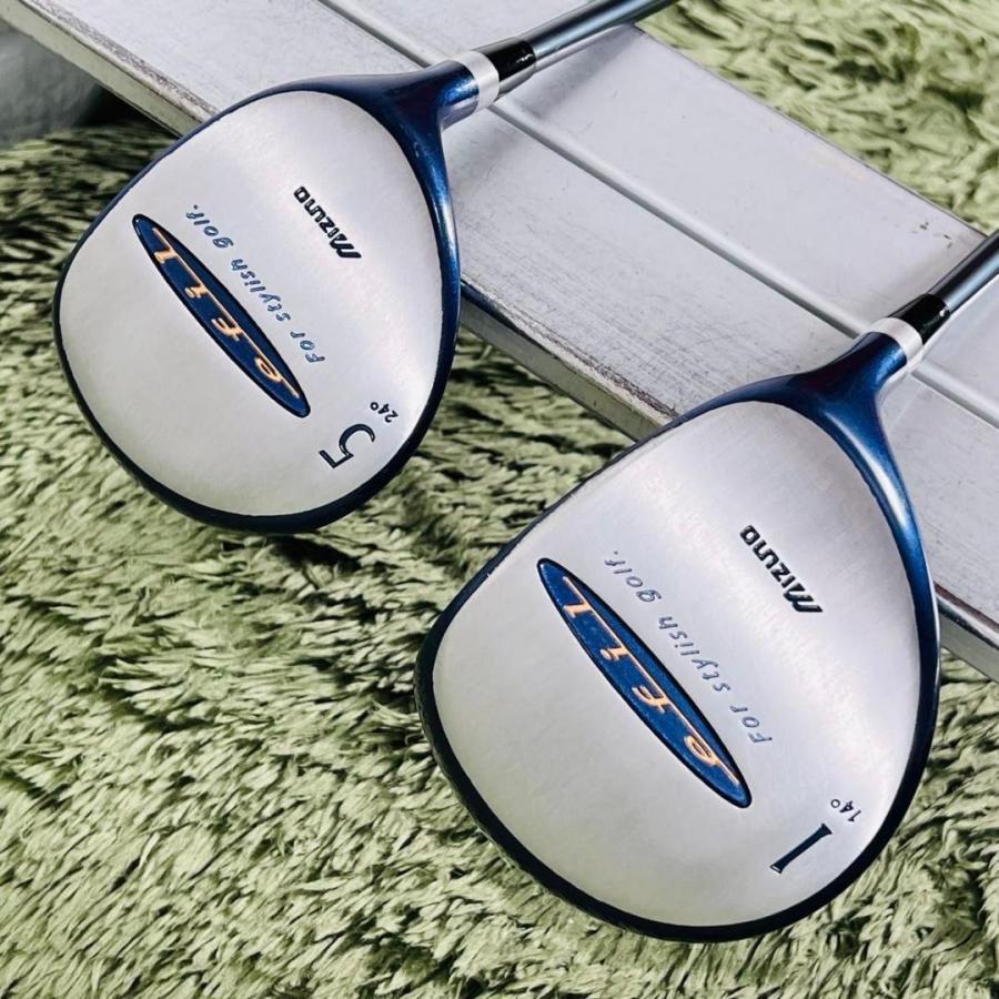 本日までタイムセール新品 Mizuno efil ゴルフキャディバッグ レディー ミズノ エフィル キャディバッグ付き 9本セット レディースゴルフ