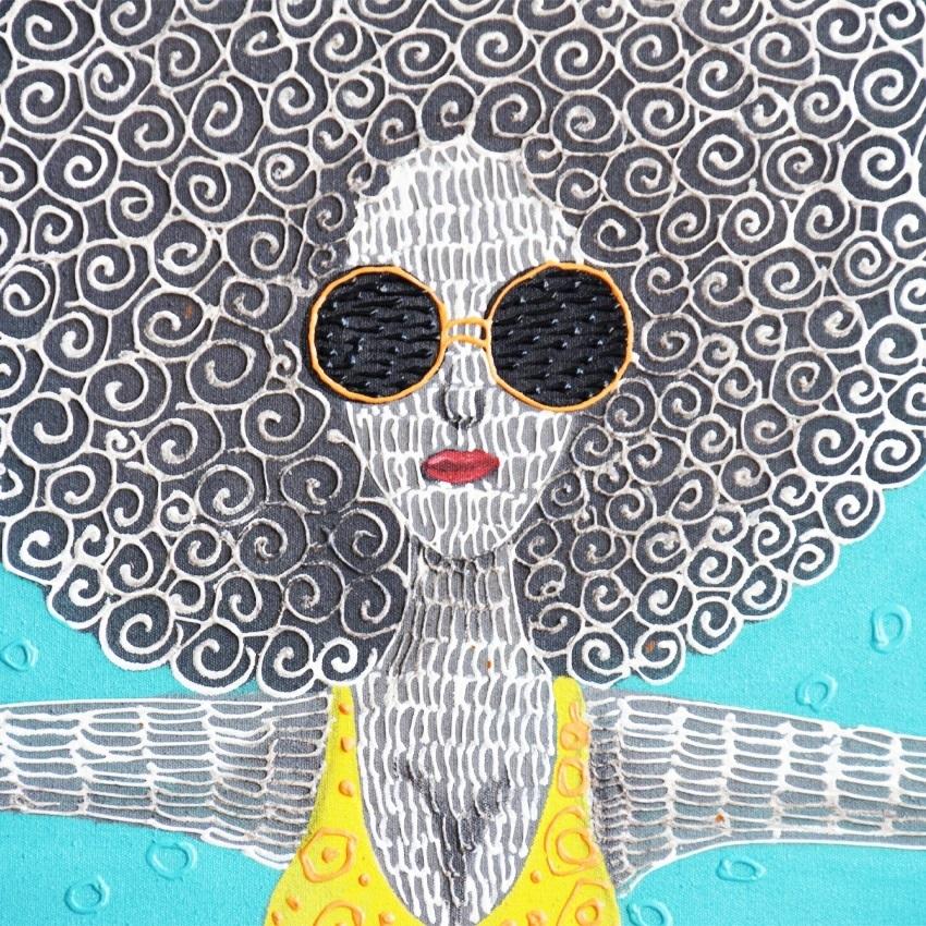 現代アートパネル アクリル画 抽象 画 直線 アート SHYAMIC 超长アート
