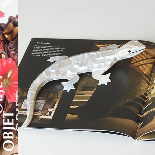 トカゲ オブジェ アクアリウム ガーデンオーナメント 植木鉢