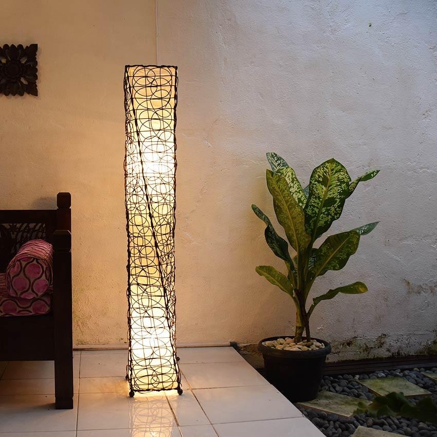 スタンドライト ラタン 和モダン アジアン 和風 ナチュラル 間接照明