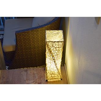 送料無料！ラタン ナチュラルアジアン風おしゃれインテリアフロアスタンド 間接照明 スタンドライト ラタン 和モダン アジアン 和風 ナチュラル 間接