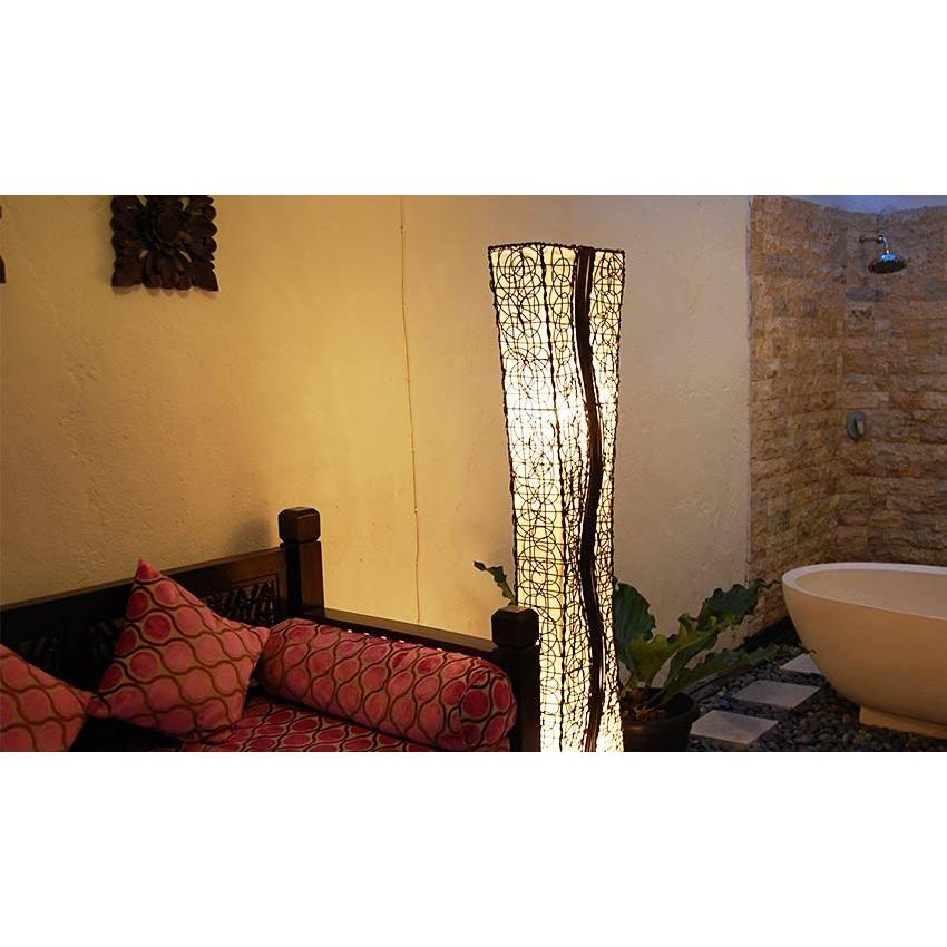 LED電球付 おしゃれ 照明器具 フロアライト アジアン 和風 北欧 西海岸