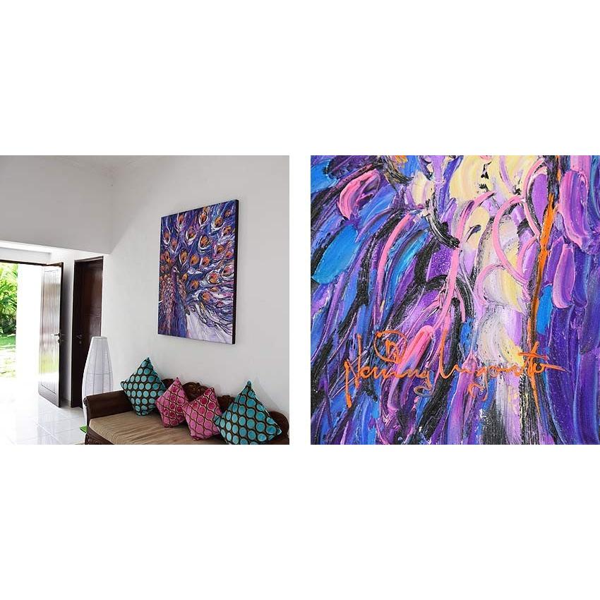 バリ絵画　インテリア バリアート 絵画 インテリア 壁掛け アートパネル おしゃれ 油