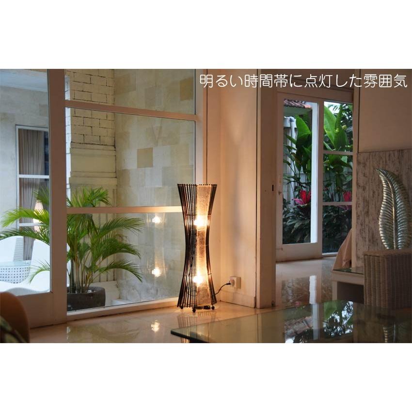 LED電球付 間接照明 おしゃれ スタンド 北欧 モダン アジアン 竹