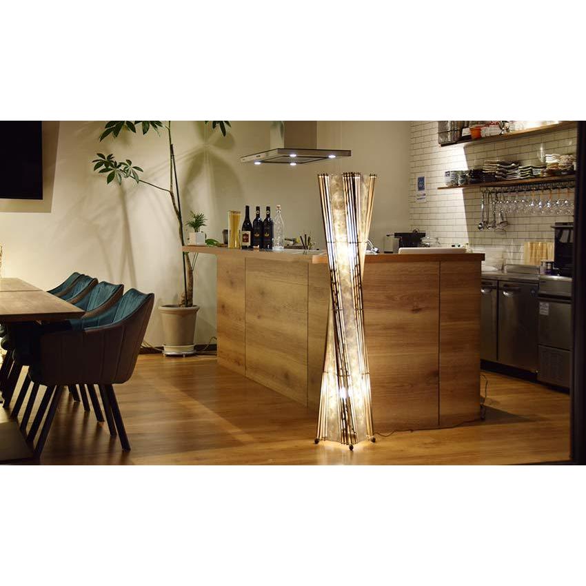 おしゃれ照明 フロアライト フロアスタンドライト アジアン 照明器具 Led ランプ 間接照明 モダン バリ 竹 シェルタワー ナチュラル 予約 Shelltower N おしゃれ照明のアイランドスタイル 通販 Yahoo ショッピング