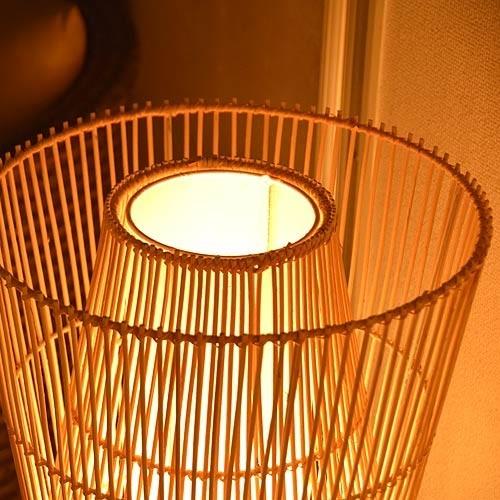 LED電球付 間接照明 おしゃれ スタンド 和モダン 和風 アジアン ラタン