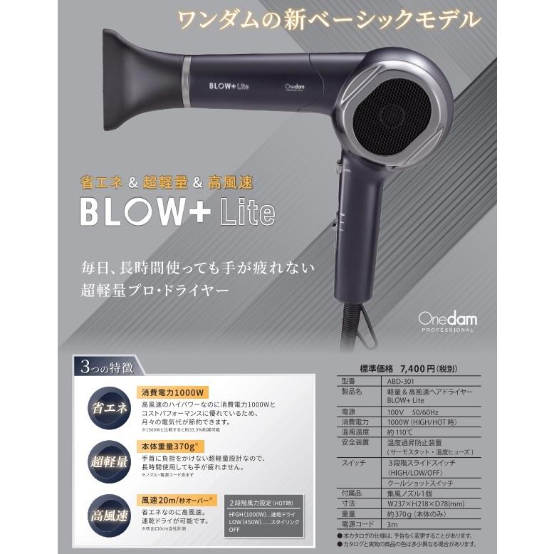 Onedam ワンダム 軽量＆高風速ヘアドライヤー BLOW+Lite : r000016800