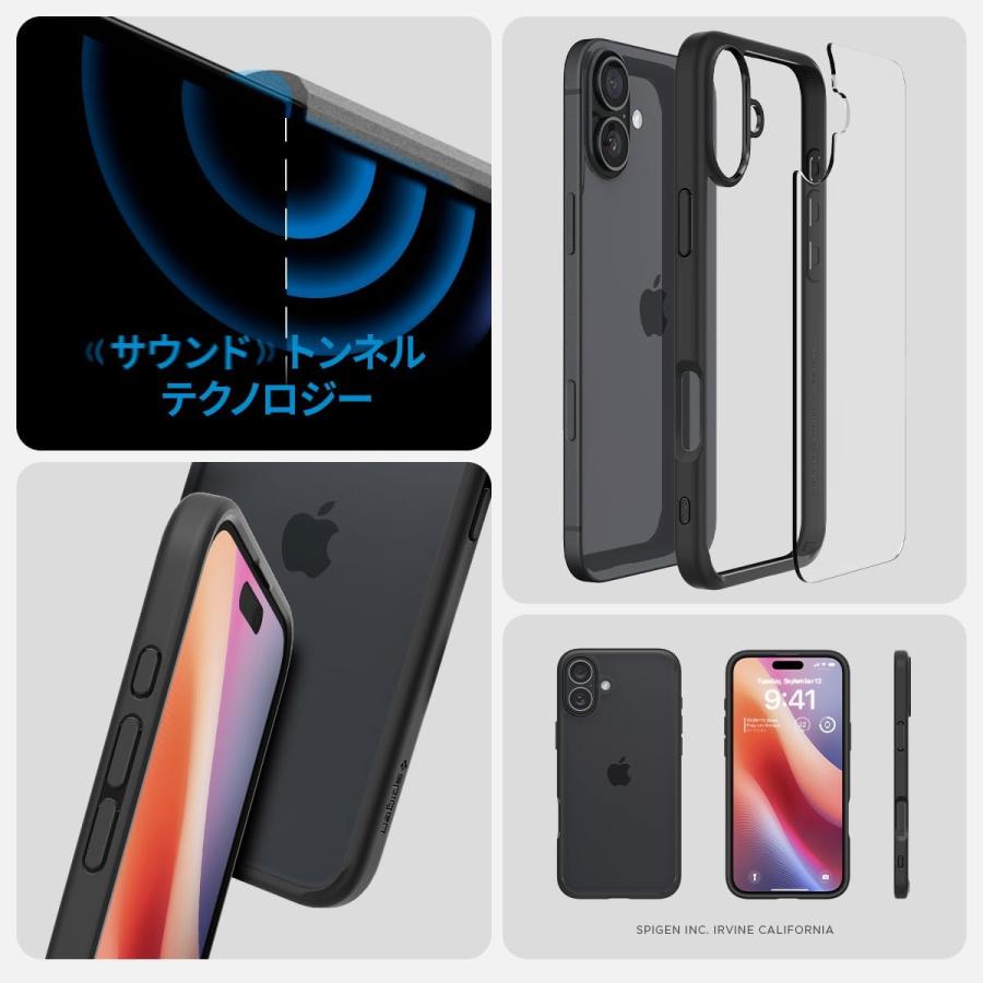 Spigen iPhone 16 Plus ケース クリア MagSafe対応 耐衝撃
