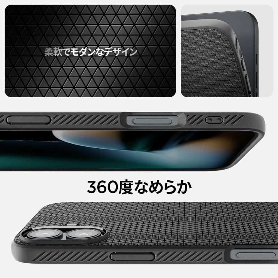 Spigen 【創業18年の技術力】iPhone 16 ケース TPU ソフト 耐衝撃