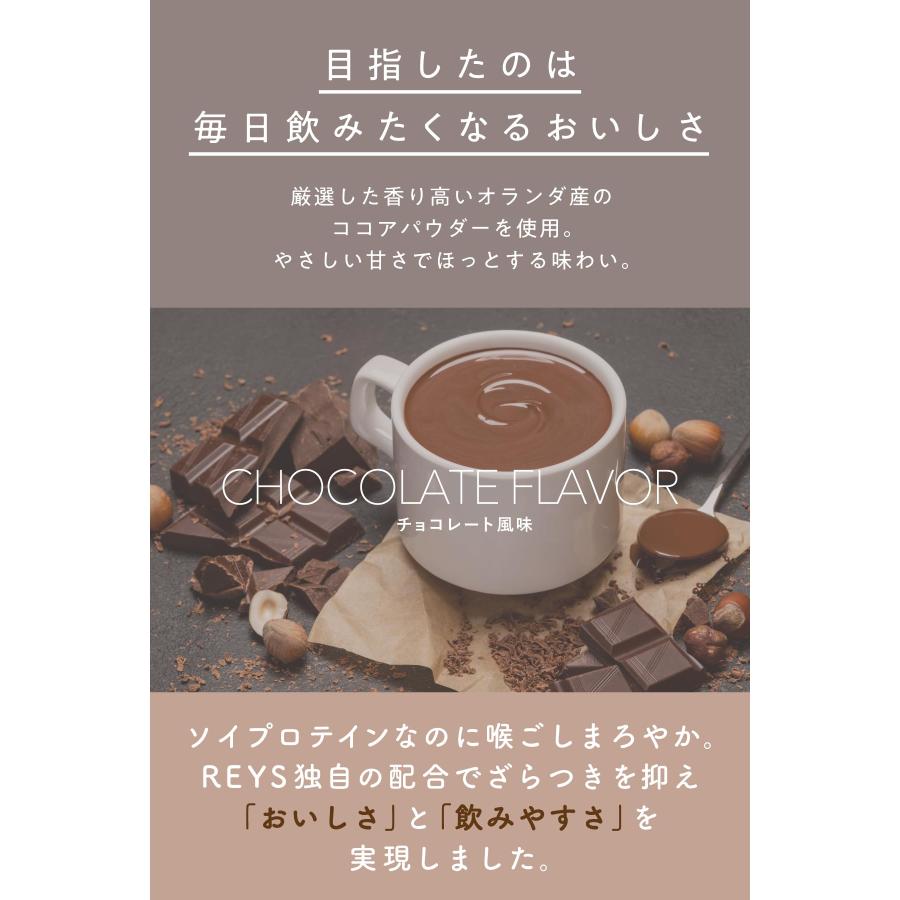 REYS レイズ ソイ プロテイン 山澤 礼明 監修 1kg 国内製造 ビタミン7種配合 SOY ぷろていん ソイプロテイン (チョコレート風味)