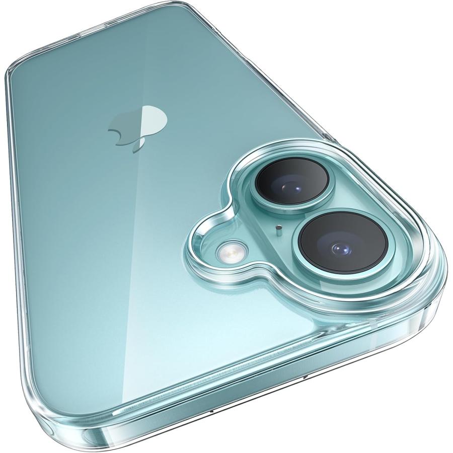 TORRAS iPhone 16 用 ケース 【黄変防止・衝撃分散構造】指紋防止 透明