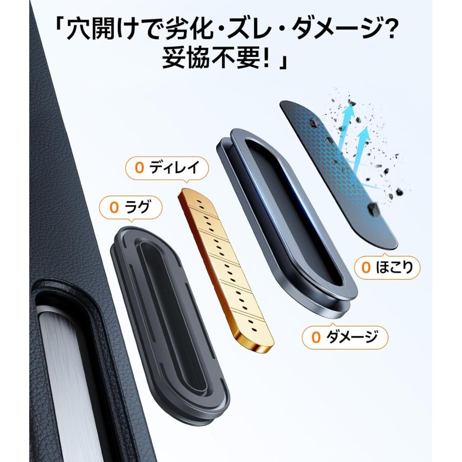 TORRAS iPhone 17 Pro 用 ケース【多機能一体・360°新定点回転スタント