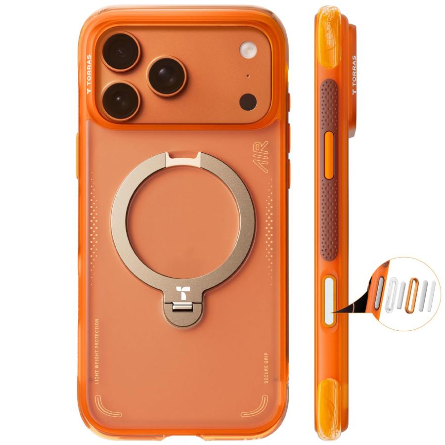 TORRAS iPhone 17 Pro 6.3 インチ 用 ケース【エアバッグ 超強保護・米