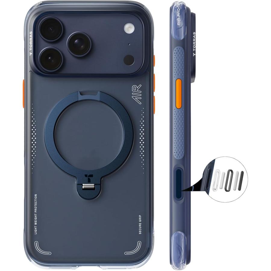 TORRAS iPhone 17 Pro Max 6.9 インチ 用 ケース【エアバッグ 超強保護