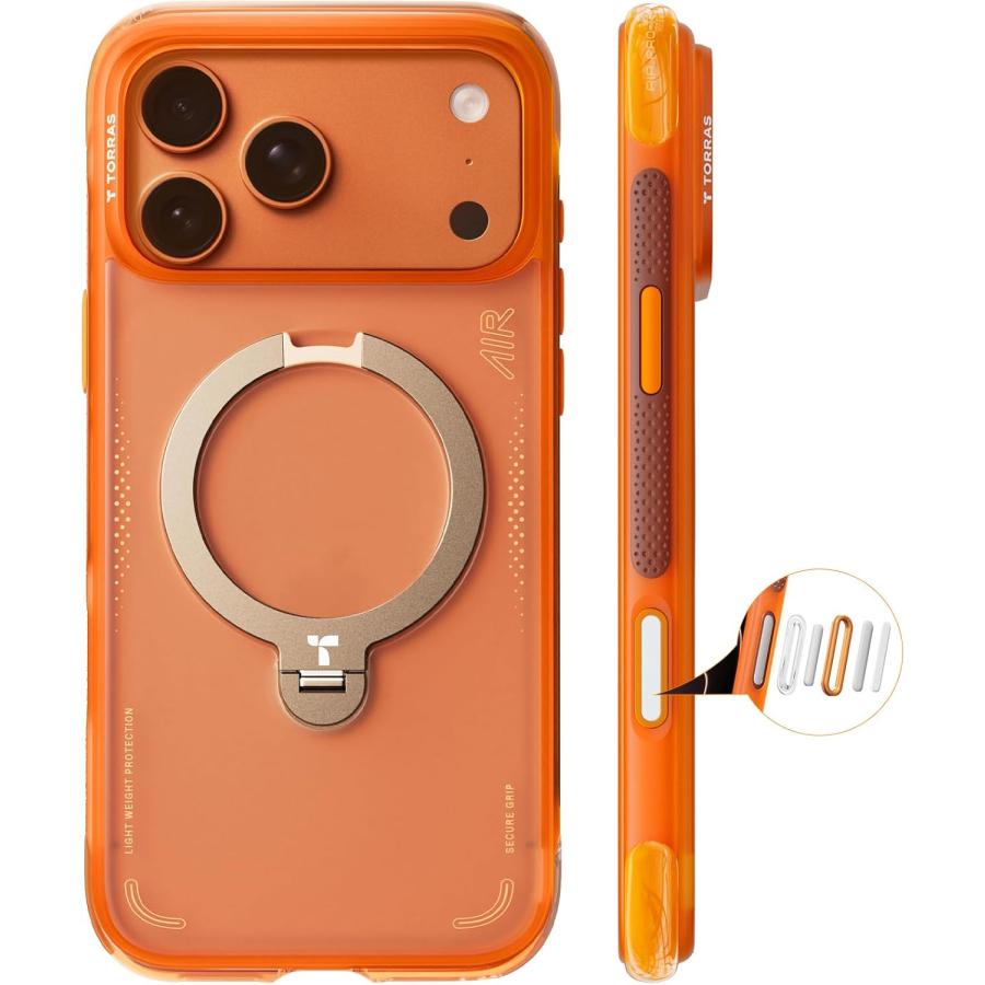 TORRAS iPhone 17 Pro Max 6.9 インチ 用 ケース【エアバッグ 超強保護