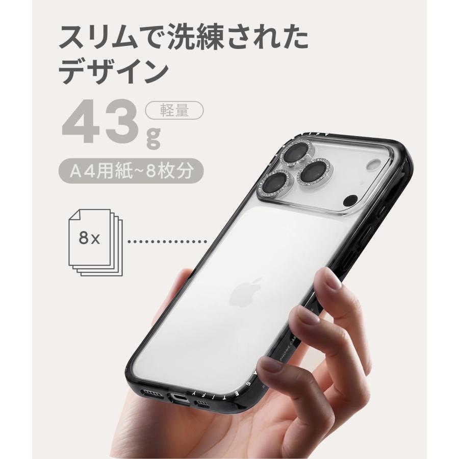 CASETiFY コンパクト iPhone 15 ケース 薄型軽量 耐衝撃 米軍MIL規格 - クリア ブラック アイランドBS - 通販 - Yahoo ショッピング