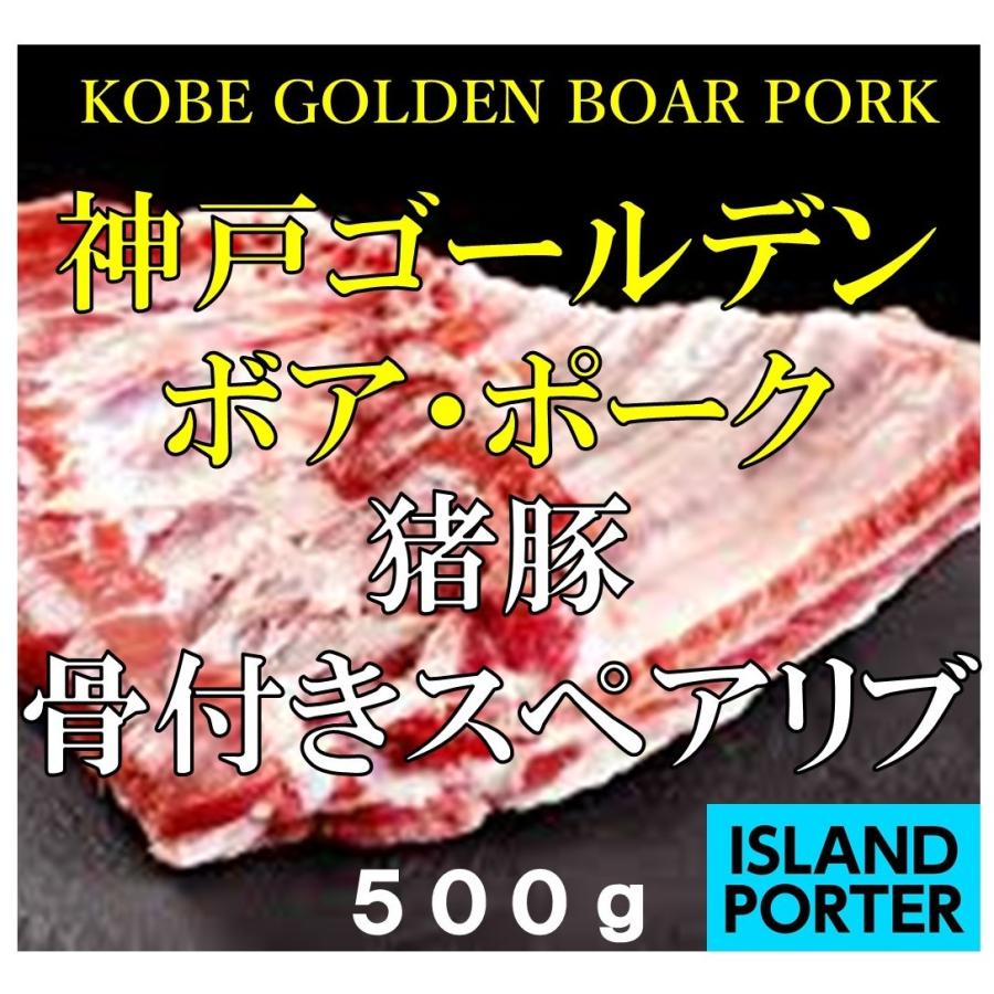 アイランドポーター The Meat神戸ゴールデンボアポーク 500g 骨付きスペアリブ 猪豚
