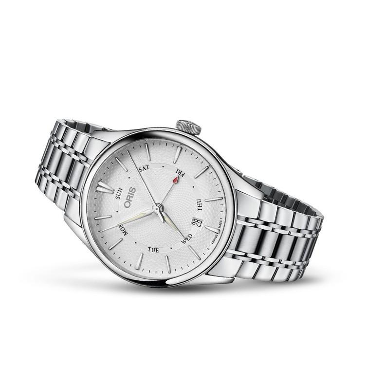 オリス 腕時計 アートリエ ポインターデイデイト 40mm メンズ ORIS 自動巻 01 755 7742 4051-07 8 21 88 正規品｜islandtribe｜02