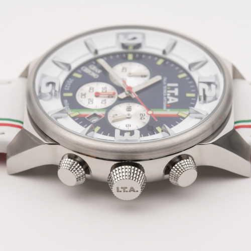 国内正規品 日本限定150本 I.T.A アイ・ティー・エー メンズ 腕時計 GRAN CHRONO グラン クロノ ビアンコ 27.00.01の画像