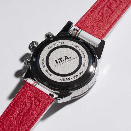 国内正規品 日本限定150本 I.T.A アイ・ティー・エー メンズ 腕時計 GRAN CHRONO グラン クロノ ビアンコ 27.00.01の画像