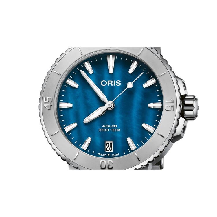 オリス 腕時計 アクイスデイト 36.5mm レディース ORIS 自動巻 01 733 7770 4155-07 8 18 05P 正規品｜islandtribe｜04