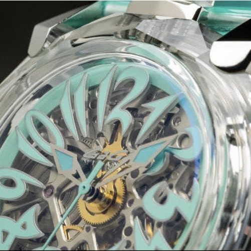 ガガミラノ クリスタル GaGa MILANO 腕時計 メンズ スケルトン 自動 