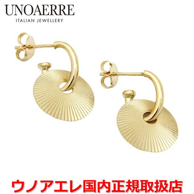 UNOAERRE（ウノアエレ） UNOAERRE K18イエローゴールド デザインピアス