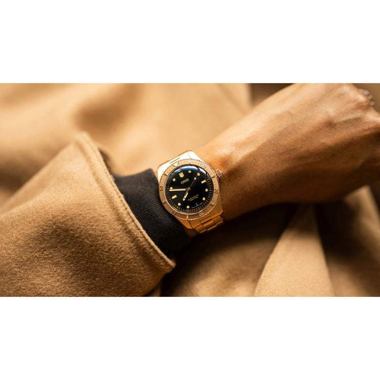 DIVERS オリス ダイバーズ65 コットンキャンディー セピア 38mm 腕時計  