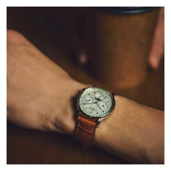 日本限定モデル ツェッペリン メンズ 腕時計 マリーネ ムーンフェイズ 8637-1 正規品｜islandtribe｜07