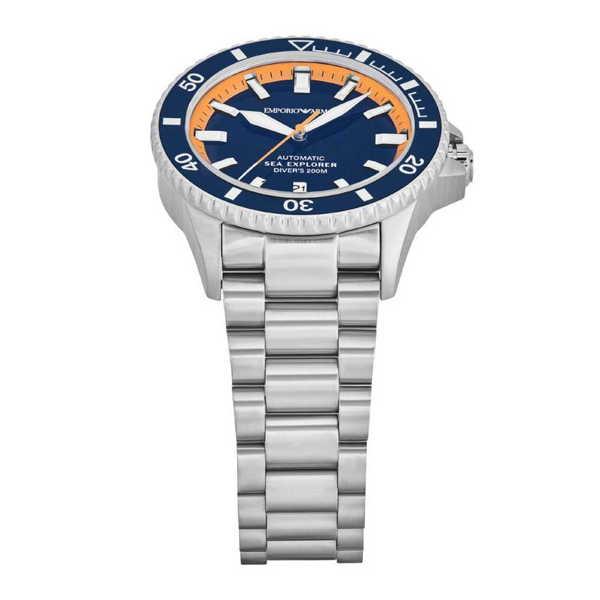 国内正規品 EMPORIO ARMANI エンポリオ アルマーニ 自動巻き 時計 メンズ シーエクスプローラーエリート ダイバーズ AR60090の画像