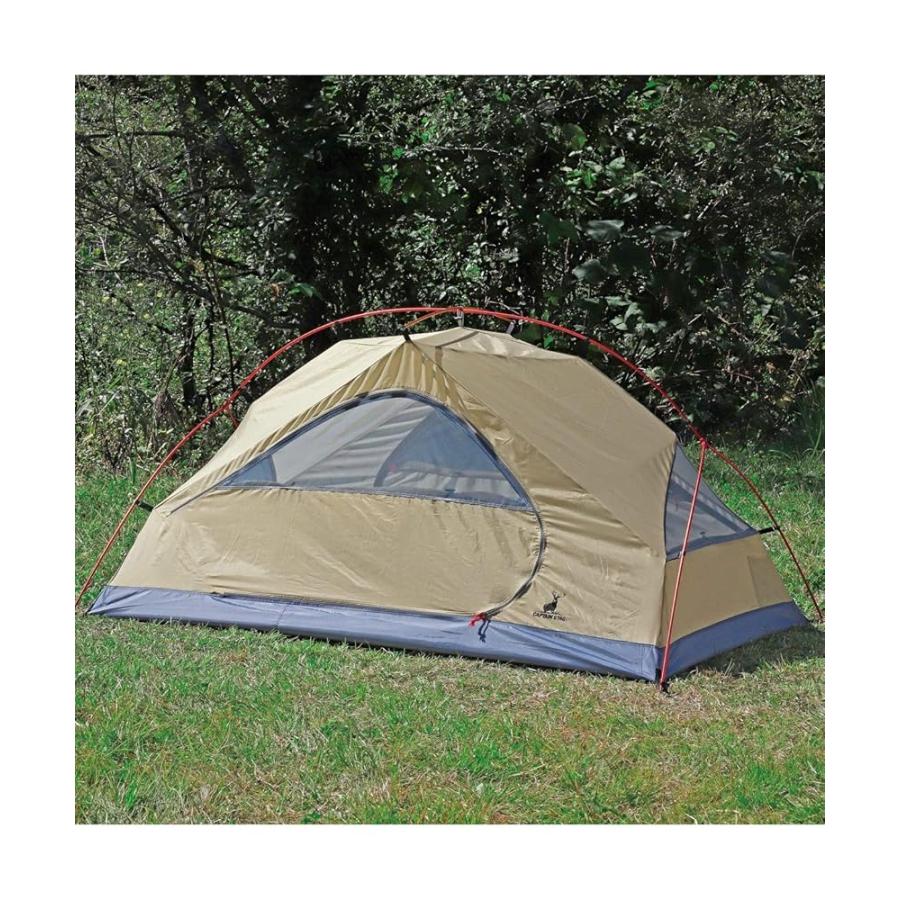 キャプテンスタッグテント ツーリング ドームテント アルミテント 2人用新品 エクスギア アルミツーリングドーム2UV(キャリーバッグ付