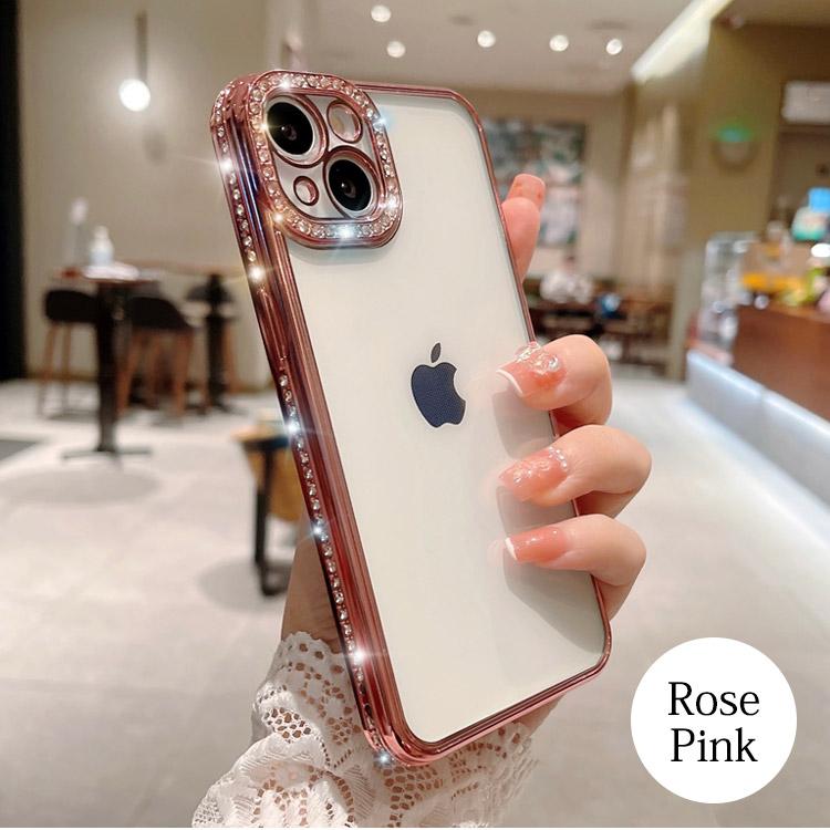 iPhone14ケースPlus iPhone13ケース Pro iPhone12ケース Pro iPhone11ケース Pro ProMaxアイフォンケースTPUオールラインストンケース キラキラ キュービック｜ismoki｜14