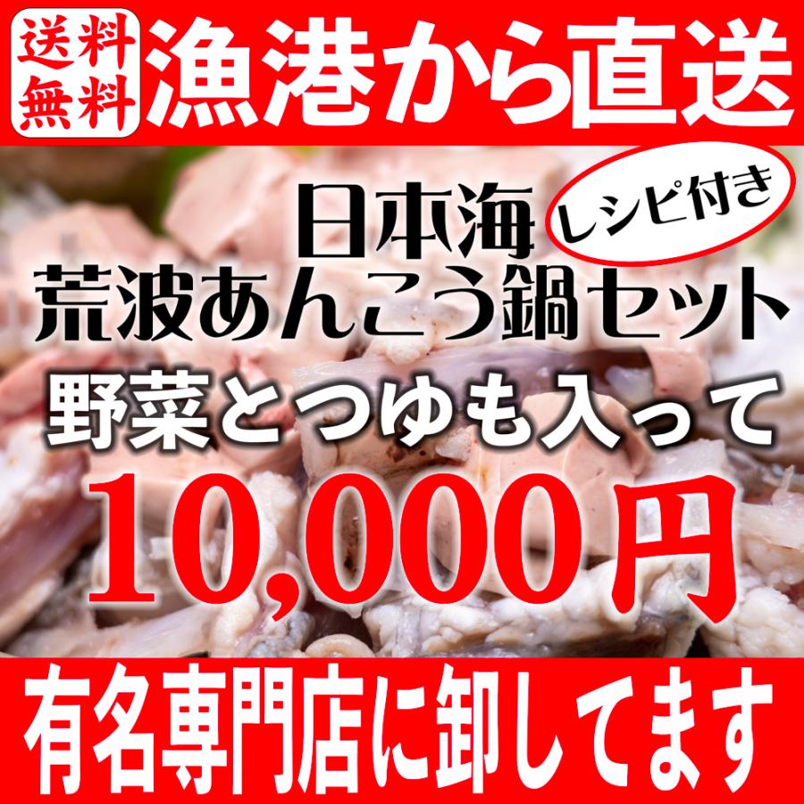 あんこう あんこう鍋セット レシピ付き あん肝 つゆ 具材 材料 付き（２〜３人用）