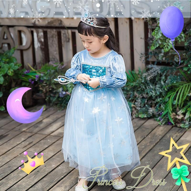 ハロウィン 厚手 ドレス 子供 お姫様 プリンセス 裏起毛 冬 秋 子供ドレス ドレス ワンピース コスプレ 9点 クリスマス K2 意創ハッピークラウドヤフー店 通販 Yahoo ショッピング
