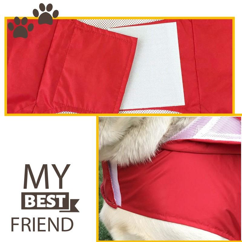 大型犬向け わんちゃん用 犬用 ペット 犬服 MY BEST FRIEND 犬 犬服 犬の服 反射テープ付き 大きいサイズ ポンチョ レインコート  レインウエア 中型 大型｜isohcorp｜11