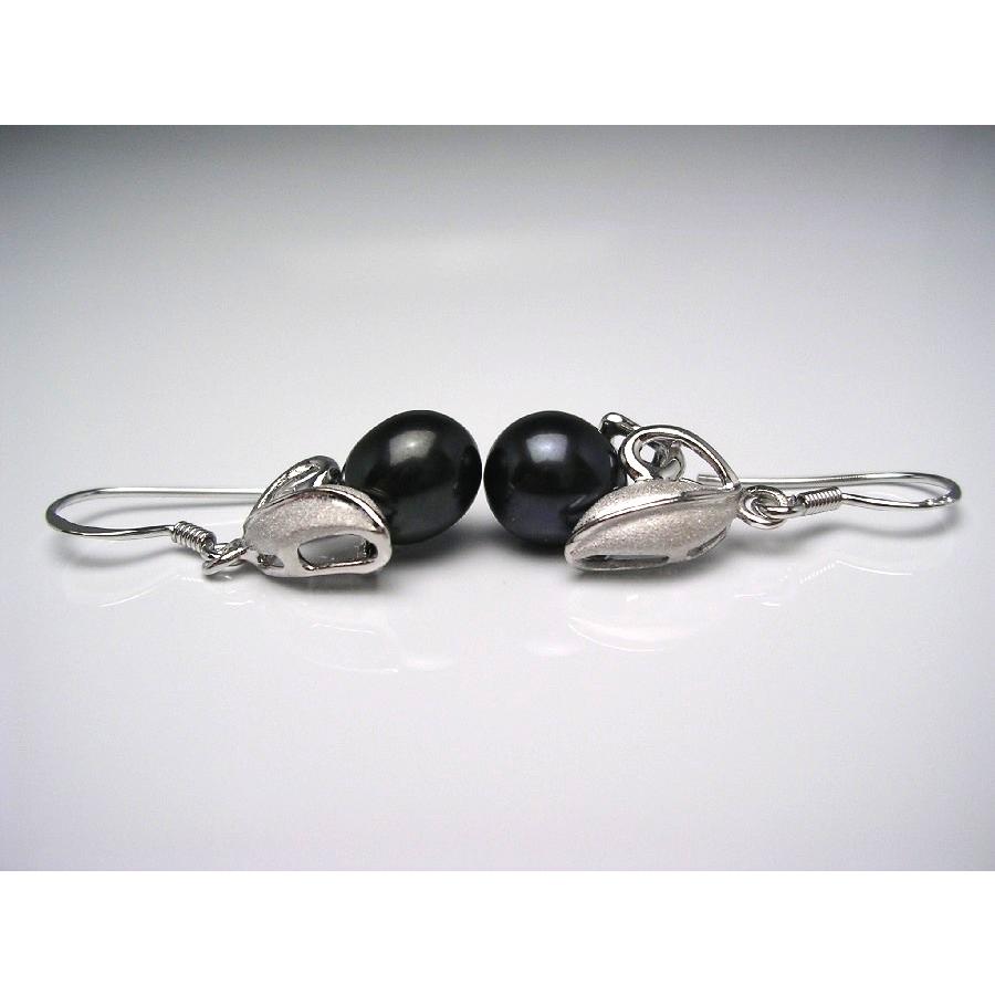 真珠 ピアス パール 淡水真珠 フック 真珠ピアス パールピアス 8.0-8.5