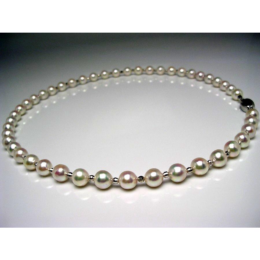真珠 ネックレス パール アコヤ真珠 セミロング 真珠ネックレス パールネックレス 8.5-9mm 48367の画像