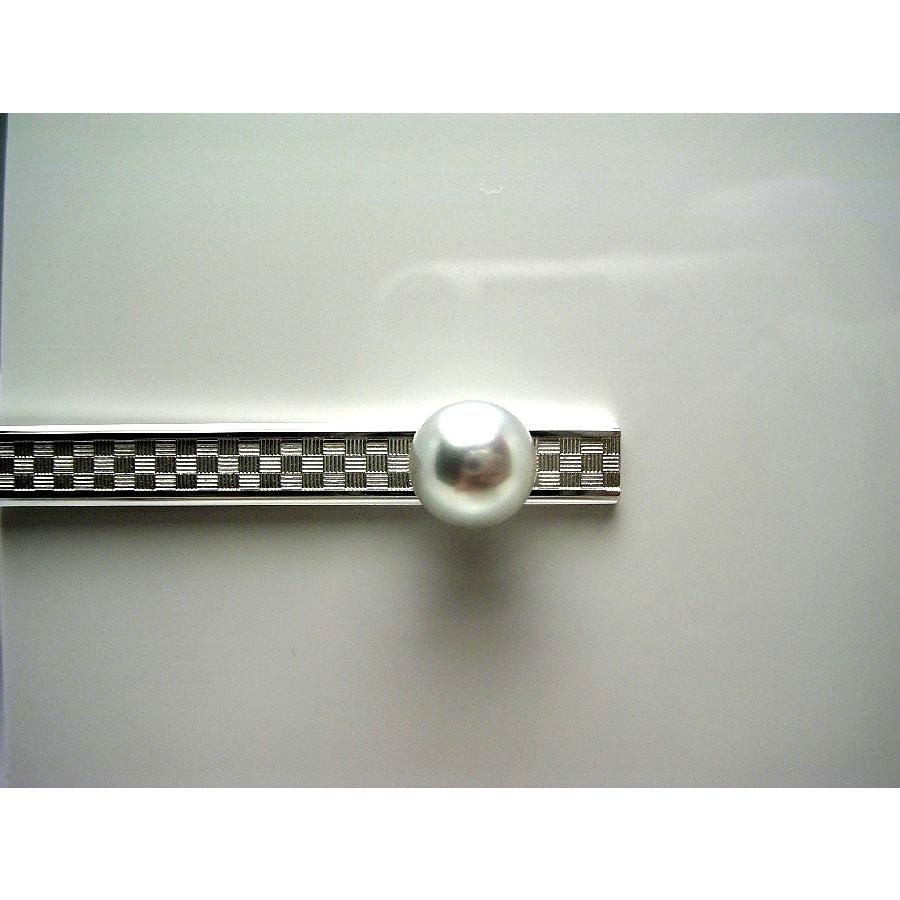 真珠 ネクタイピン パール アコヤ真珠 9 1mm シルバー Supersport Tn