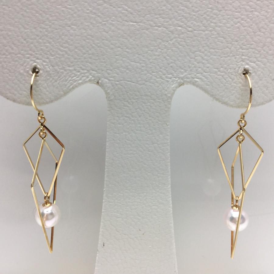 真珠 ピアス パール アコヤ真珠 フック 真珠ピアス パールピアス 5.0mm 