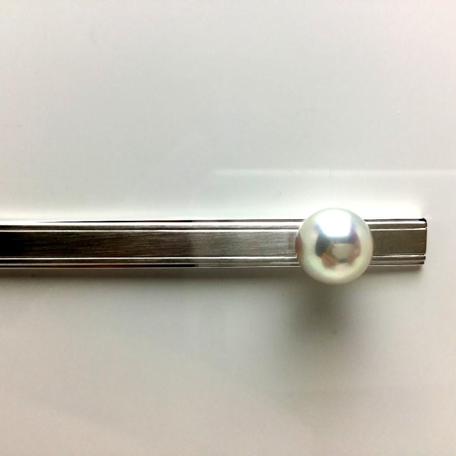 ネクタイピン　パール　アコヤ　真珠　メンズアクセサリー ネクタイピン タイバー カフス タイピン 真珠 パール あこや真珠